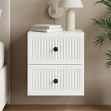 Wall-Mounted Bedside Cabinet White 33 x 34.5 x 40 cm