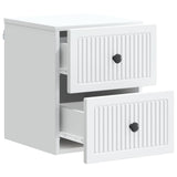 Wall-Mounted Bedside Cabinet White 33 x 34.5 x 40 cm