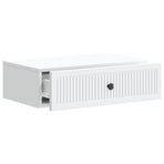 Wall-Mounted Side Table White 59 x 34.5 x 17 cm Engineered Wood