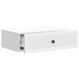Wall-Mounted Side Table White 59 x 34.5 x 17 cm Engineered Wood - Top-Down View