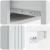 Wall-Mounted Side Table Wall-mounted White 87.5 x 34.5 x 17 cm