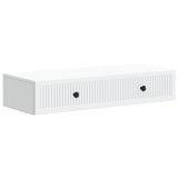 Wall-Mounted Side Table Wall-mounted White 87.5 x 34.5 x 17 cm - Front View