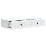 Wall-Mounted Side Table Wall-mounted White 87.5 x 34.5 x 17 cm