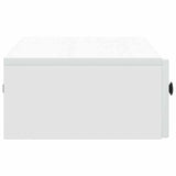 Wall-Mounted Side Table Wall-mounted White 87.5 x 34.5 x 17 cm - Rear View
