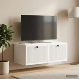 Wall-Mounted TV Cabinet White 78.5 x 41 x 30 cm Engineered Wood - Top-Down View