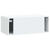 Wall-Mounted TV Cabinet White 78.5 x 41 x 30 cm Engineered Wood - Low Angle