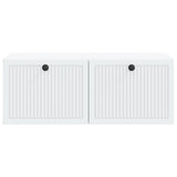 Wall-Mounted TV Cabinet White 78.5 x 41 x 30 cm Engineered Wood - Rear View