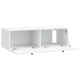Wall-Mounted TV Cabinet White 98 x 41 x 30 cm Engineered Wood