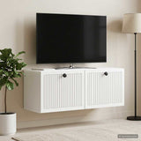 Wall-Mounted TV Cabinet White 78.5 x 31 x 30 cm Engineered Wood - Top-Down View