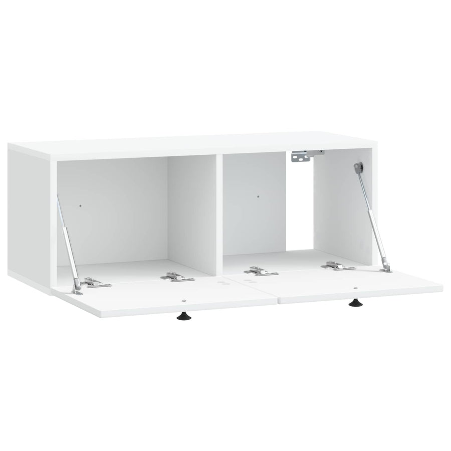Wall-Mounted TV Cabinet White 78.5 x 31 x 30 cm Engineered Wood