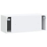 Wall-Mounted TV Cabinet White 78.5 x 31 x 30 cm Engineered Wood - Low Angle