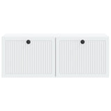 Wall-Mounted TV Cabinet White 78.5 x 31 x 30 cm Engineered Wood - Rear View