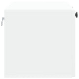 Wall-Mounted TV Cabinet White 78.5 x 31 x 30 cm Engineered Wood - Close-Up Angle