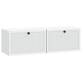 Wall-Mounted TV Cabinet White 98 x 31 x 30 cm Engineered Wood