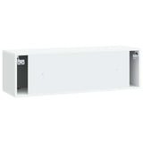 Wall-Mounted TV Cabinet White 98 x 31 x 30 cm Engineered Wood - Low Angle