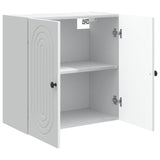 Wall-Mounted Cabinet White 59 x 31 x 60 cm Engineered Wood - Side View