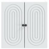 Wall-Mounted Cabinet White 59 x 31 x 60 cm Engineered Wood - Top-Down View