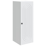Wall-Mounted Cabinet White 33 x 34.5 x 90 cm Engineered Wood - Front View