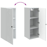 Wall-Mounted Cabinet White 33 x 34.5 x 90 cm Engineered Wood - Low Angle