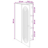 Wall-Mounted Cabinet White 33 x 34.5 x 90 cm Engineered Wood - Extra Image