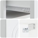 Wall-Mounted Bedside Cabinet White 33 x 34.5 x 20 cm