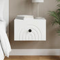 Wall-Mounted Bedside Cabinet White 33 x 34.5 x 20 cm