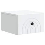 Wall-Mounted Bedside Cabinet White 33 x 34.5 x 20 cm