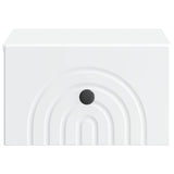 Wall-Mounted Bedside Cabinet White 33 x 34.5 x 20 cm