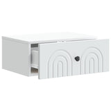 Wall-Mounted Bedside Cabinet White 49 x 34.5 x 20 cm