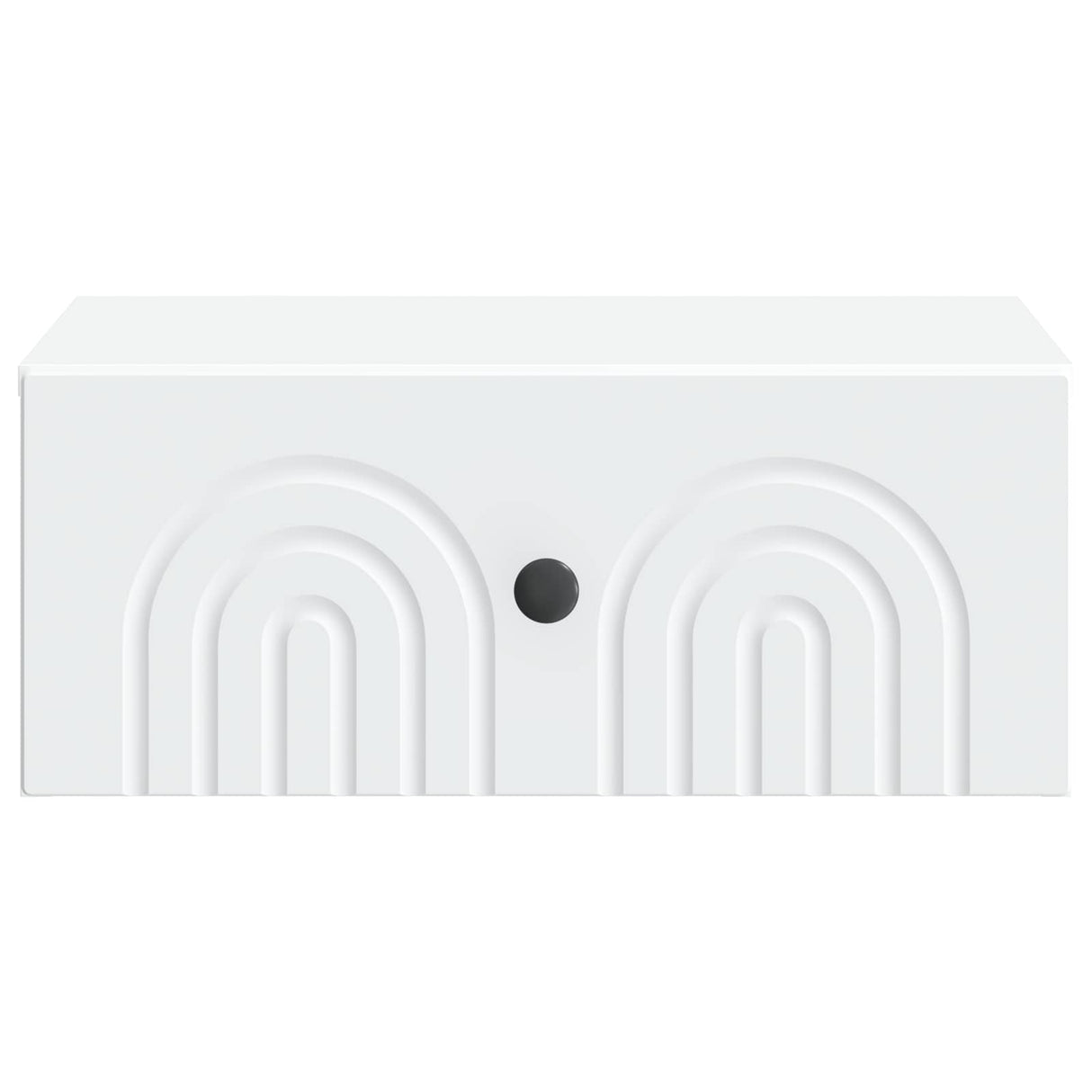 Wall-Mounted Bedside Cabinet White 49 x 34.5 x 20 cm