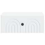 Wall-Mounted Bedside Cabinet White 49 x 34.5 x 20 cm