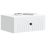 Wall-Mounted Bedside Cabinet White 49 x 34.5 x 20 cm