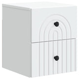 Wall-Mounted Bedside Cabinet White 33 x 34.5 x 40 cm