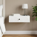 Wall-Mounted Side Table White 59 x 34.5 x 17 cm Engineered Wood