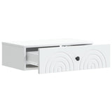 Wall-Mounted Side Table White 59 x 34.5 x 17 cm Engineered Wood