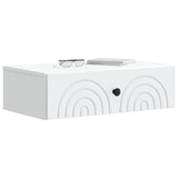 Wall-Mounted Side Table White 59 x 34.5 x 17 cm Engineered Wood
