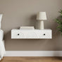 Wall-Mounted Side Table Wall-mounted White 87.5 x 34.5 x 17 cm