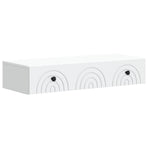 Wall-Mounted Side Table Wall-mounted White 87.5 x 34.5 x 17 cm
