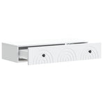 Wall-Mounted Side Table Wall-mounted White 87.5 x 34.5 x 17 cm