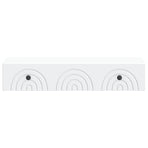 Wall-Mounted Side Table Wall-mounted White 87.5 x 34.5 x 17 cm