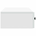 Wall-Mounted Side Table Wall-mounted White 87.5 x 34.5 x 17 cm