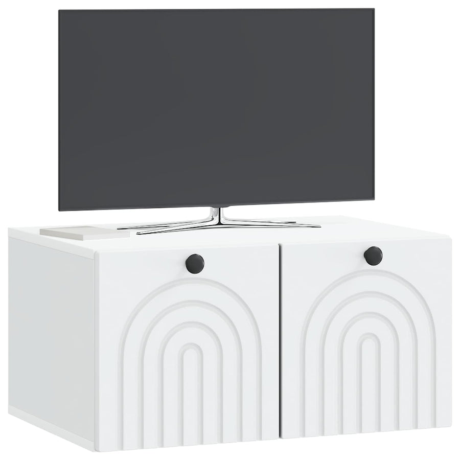 Wall-Mounted TV Cabinet White 59.5 x 41 x 30 cm Engineered Wood