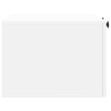 Wall-Mounted TV Cabinet White 59.5 x 41 x 30 cm Engineered Wood - Close-Up Angle
