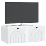 Wall-Mounted TV Cabinet White 78.5 x 41 x 30 cm Engineered Wood