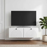 Wall-Mounted TV Cabinet White 99 x 41 x 30 cm Engineered Wood