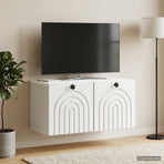 Wall-Mounted TV Cabinet White 59.5 x 31 x 30 cm Engineered Wood