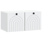 Wall-Mounted TV Cabinet White 59.5 x 31 x 30 cm Engineered Wood