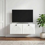 Wall-Mounted TV Cabinet White 78.5 x 31 x 30 cm Engineered Wood