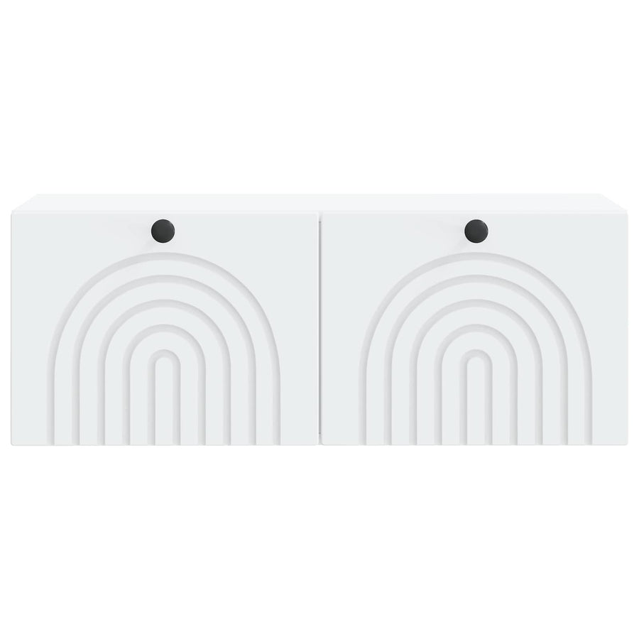 Wall-Mounted TV Cabinet White 78.5 x 31 x 30 cm Engineered Wood