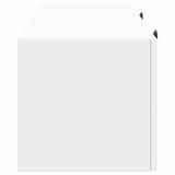 Wall-Mounted TV Cabinet White 78.5 x 31 x 30 cm Engineered Wood - Close-Up Angle